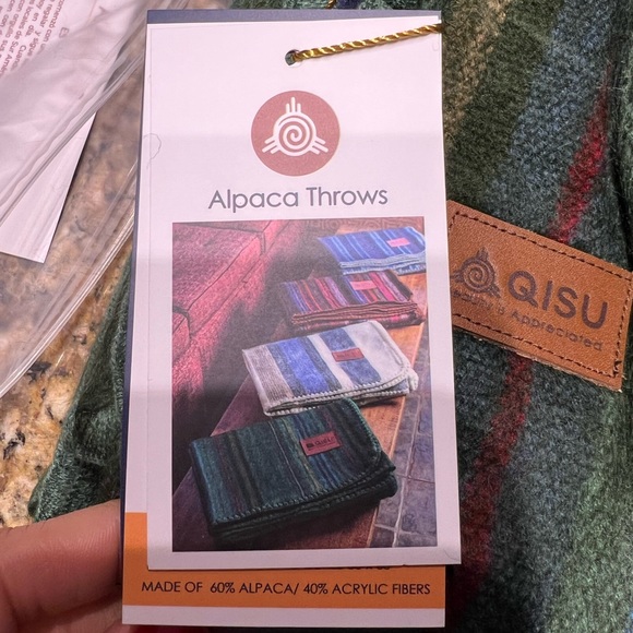 QISU ALPACA WOOL THROW BLANKET - Picture 6 of 7